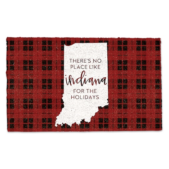 Indiana For the Holidays Doormat